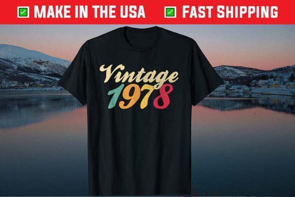 VINTAGE 1978 42nd Birthday 42 Years Old Tee Shirts