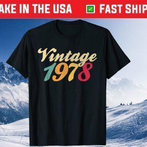 VINTAGE 1978 42nd Birthday 42 Years Old Tee Shirts