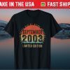 Vintage 18th Birthday Retro Born in September 2003 Us 2021 Shirt