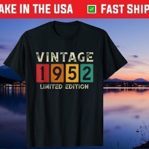 Vintage 1952 Limited Edition 69th Birthday 59 Years Old Gift T-Shirt