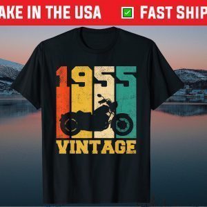 Vintage 1955 Motorcycle 66th Birthday 66 Years Old Classic T-Shirt