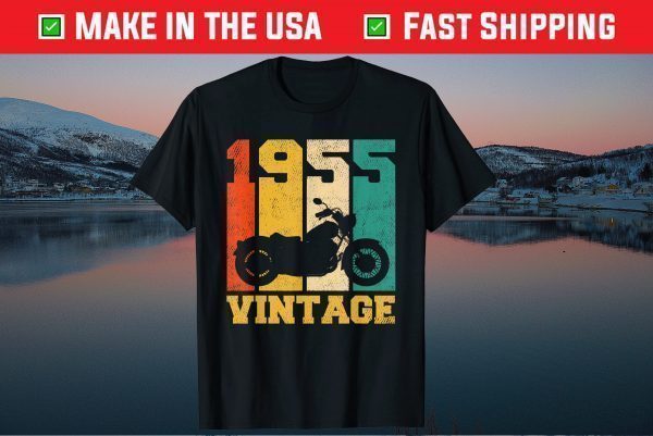 Vintage 1955 Motorcycle 66th Birthday 66 Years Old Classic T-Shirt