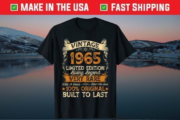 Vintage 1965 56th Birthday 56 Year Old Tee Shirts