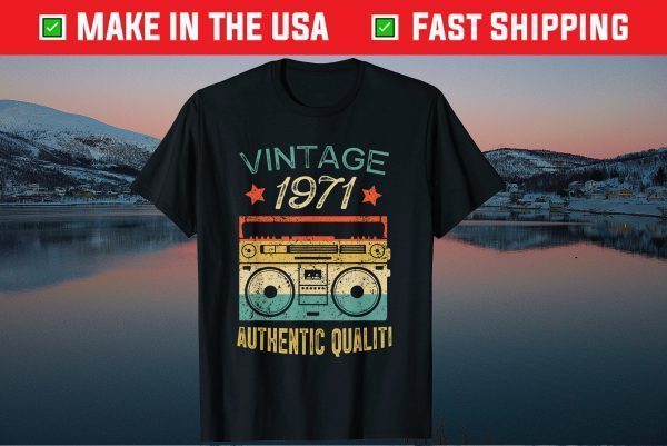 Vintage 1971 Radio Authentic Quality 50th Birthday Tee Shirt