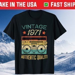 Vintage 1971 Radio Authentic Quality 50th Birthday Unisex Shirt