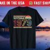 Vintage 1979 Birthday 42th Birthday 42 Years Old Us 2021 Shirt