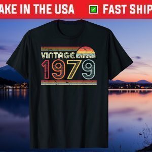 Vintage 1979 Birthday 42th Birthday 42 Years Old Us 2021 Shirt