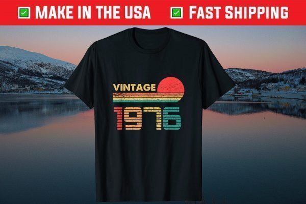 Vintage Born In 1976 Birthday 45 Year Old Classic T-Shirt