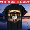Vintage Legend Born In September 1958 60th Birthday Unisex Shirts