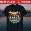 Vintage Retro September 1995 25th Birthday 25 Years Old Tee Shirts
