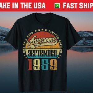 Vintage September 1959 One Of A Kind Awesome Tee Shirt