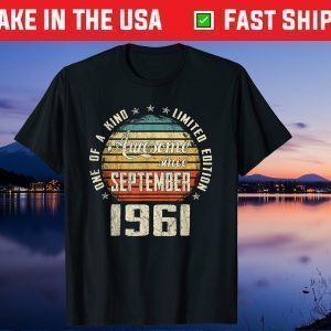 Vintage September 1961 59 Years Old 59th Birthday Unisex T-Shirt