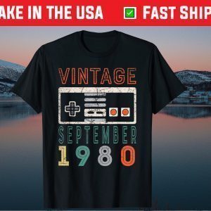 Vintage September 1980 40th Birthday 40 Year Old Tee Shirts