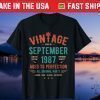 Vintage September 1987 34rd Birthday 34 Years Old Gift T-Shirt