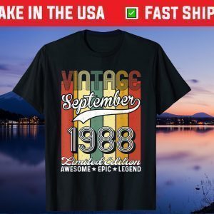 Vintage 1982 39th Birthday 39 Years Old Us 2021 T-Shirt