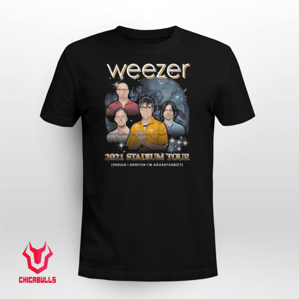 Weezer Agoraphobic Tour 2021 Tee Shirt