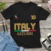Personalized Italya Azzurri 10 Soccer Jersey 2020 2021 Football Team T-Shirt