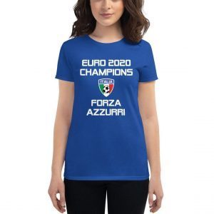 Italia Italian Italiano Italy Soccer Champions Calcio Euro Forza Azzurri Tee Shirt
