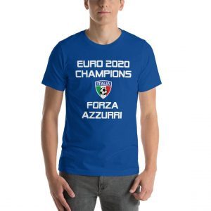 Italia Italian Italiano Italy Soccer Champions Calcio Euro Forza Azzurri Tee Shirt