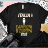 Italia Champions Euro Football 2020 Tee Shirt