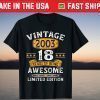 18 Years Old Vintage 2003 Limited Edition 18th Birthday 2021 Shirt
