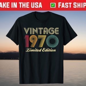 1970 50th Birthday Vintage Limited Edition Tee Shirt