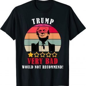 Anti Trump Pro Biden 1 Star Rating Election Vote Gift T-Shirt