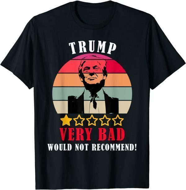 Anti Trump Pro Biden 1 Star Rating Election Vote Gift T-Shirt