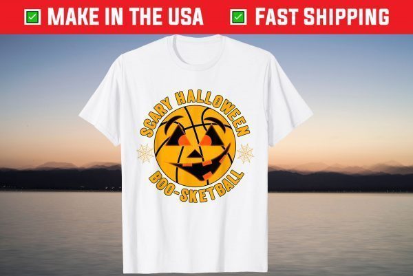 Athletic Basketball Halloween Pumpkin Face Boo-sketball T-Shirt