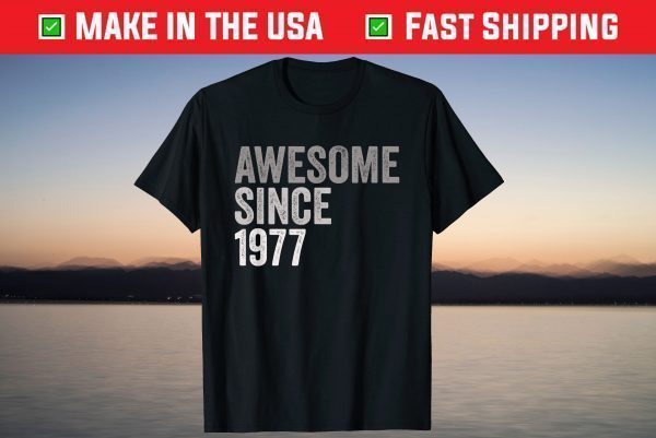 Awesome SInce 1977 44th Birthday 44 Years Old T-Shirt