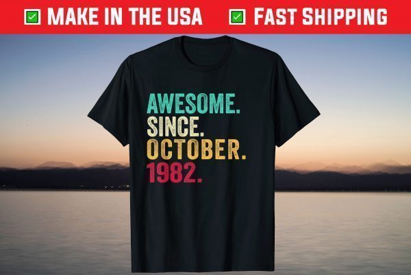 Awesome Since October 1982 39th Birthday T-Shirt