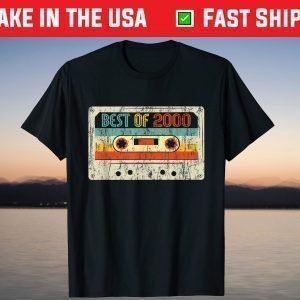 Best Of 2000 Cassette Tape 21st Birthday T-Shirt