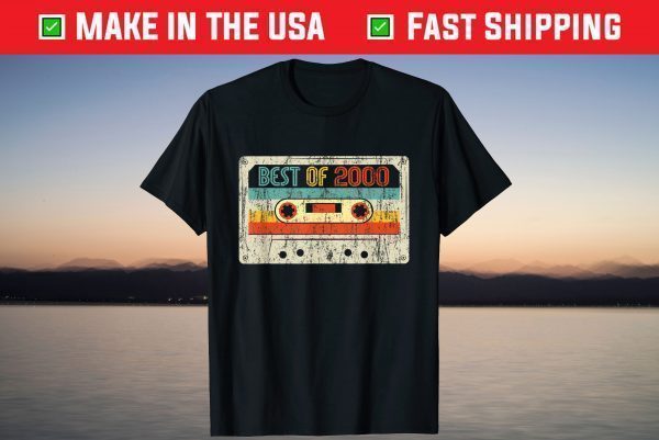 Best Of 2000 Cassette Tape 21st Birthday T-Shirt