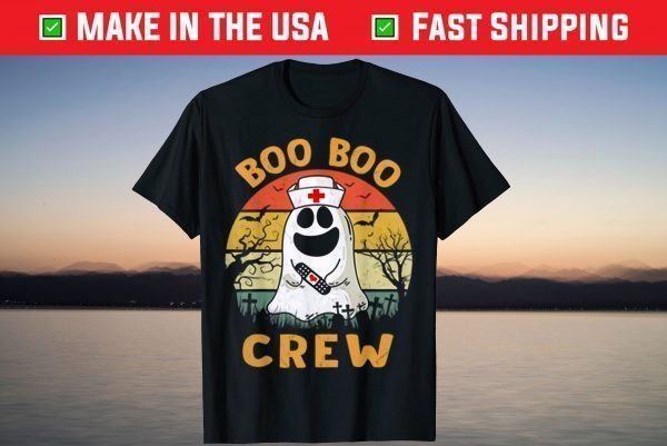 Boo Boo Crew Creepy Nurse Ghost Halloween Costume Shirt