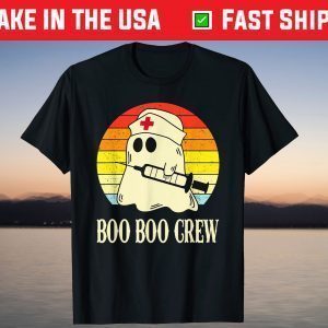 Boo Boo Crew Ghost Nurse Halloween T-Shirt