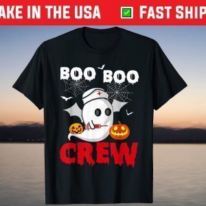 Boo Boo Crew Nurse Ghost Halloween Costume T-Shirt