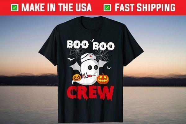 Boo Boo Crew Nurse Ghost Halloween Costume T-Shirt