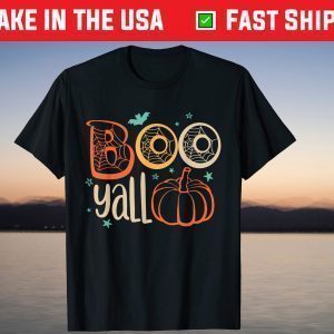 Boo Ghost Costume Spooky Pumpkin October Halloween T-Shirt