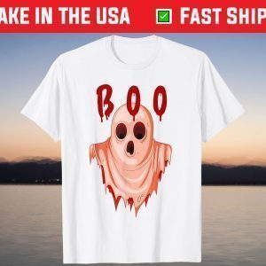 Boo Halloween Big Costume Ghost Bat Spooky October November T-Shirt