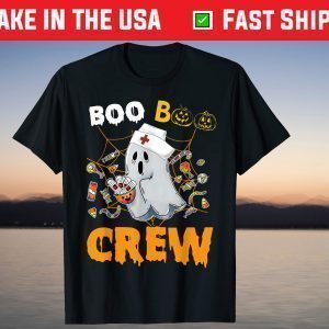 Boo boo Crew Nurse Halloween Ghost Costume Matching T-Shirt