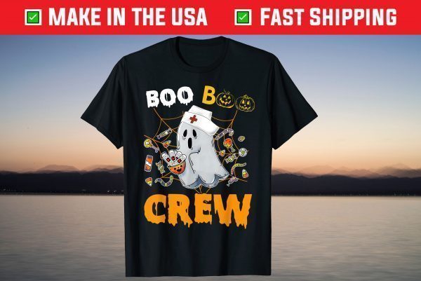 Boo boo Crew Nurse Halloween Ghost Costume Matching T-Shirt