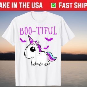 Bootiful Unicorn Ghost Halloween Shirt