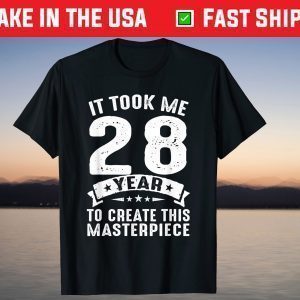 Born In 1993 28 Years Old 28th Birthday Gift T-Shirt