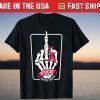 Breast Cancer Awareness Halloween Skeleton Middle Finger Classic T-Shirt
