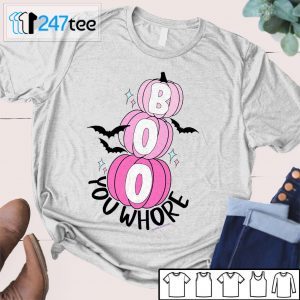 Britt Boo You Whore Funny Halloween Tee Shirt