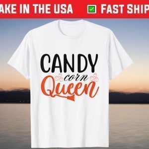 Candy Corn Queen Cute Trick Or Treat Halloween Costume T-Shirt