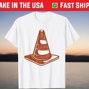 Cool Vintage traffic Cone Halloween Couple Orange Lazy Style T-Shirt