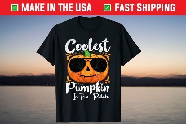 Coolest Pumpkin In The Patch Pumpkin October Halloween T-Shirt