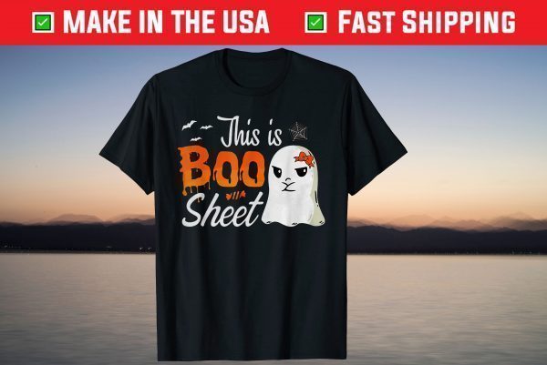 Crazy Boo Sheet Halloween Cute Ghost Spooky Party T-Shirt