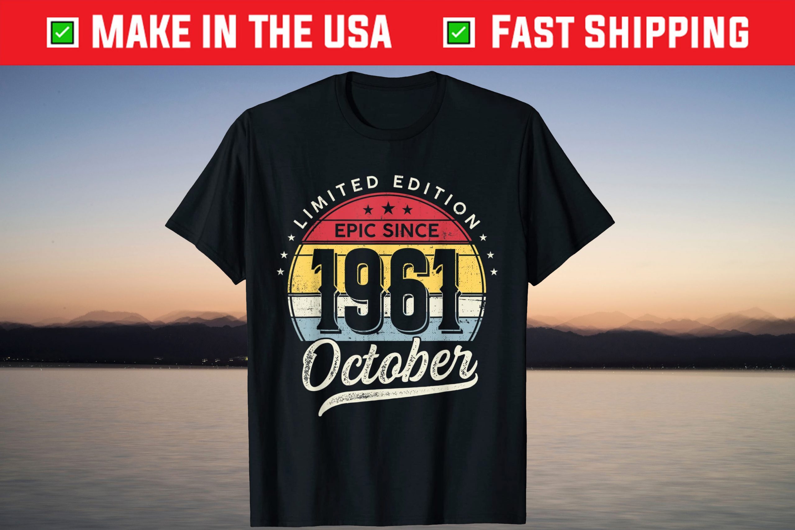 Epic Since October 1961 60 Years Old 60th Birthday T-Shirt Epic Since October 1961 60 Years Old 60th Birthday T-Shirt